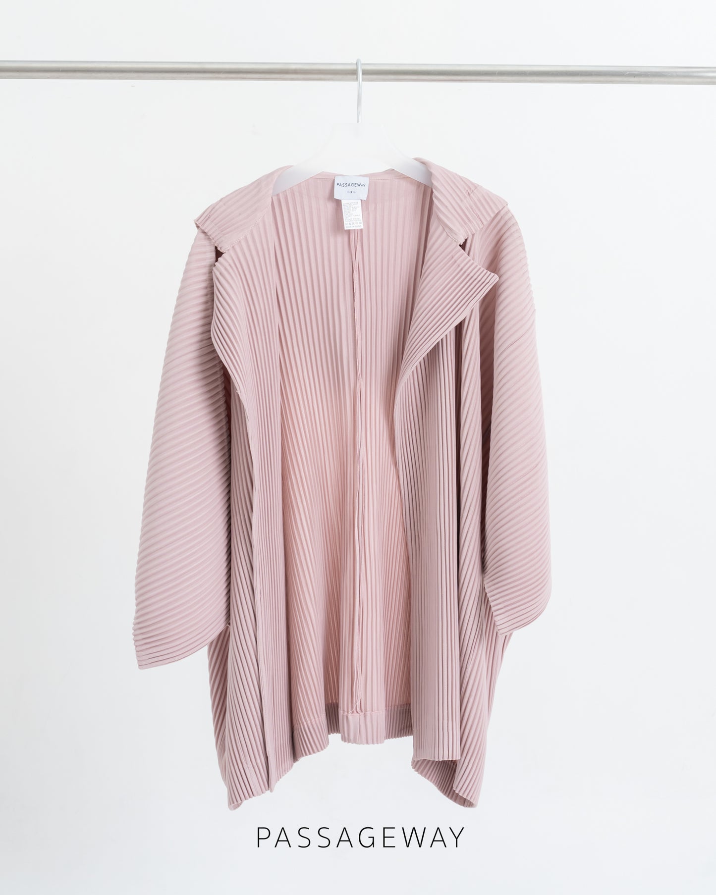 Pleated Hoodie Kimono