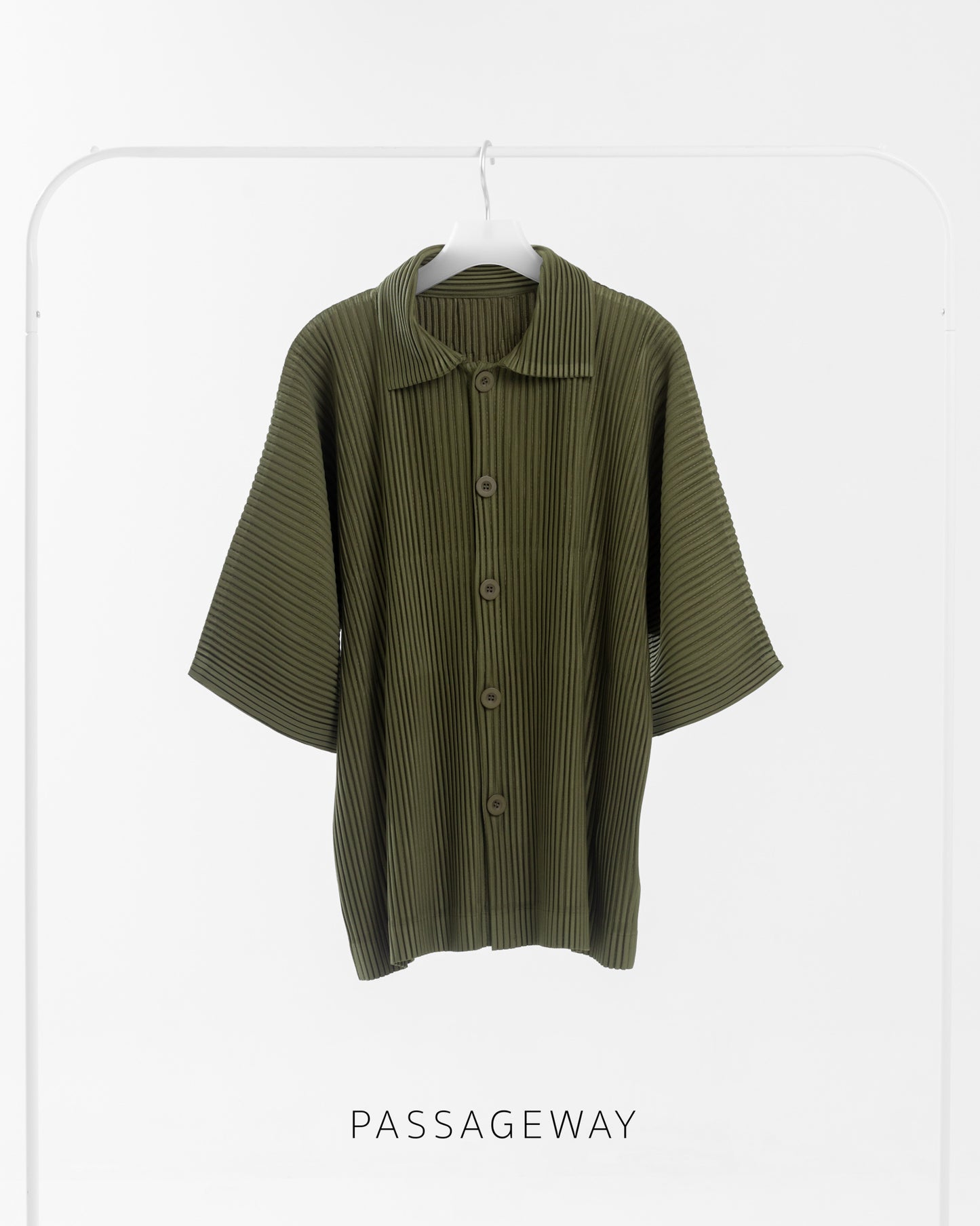 Pleated Oversized Shirt