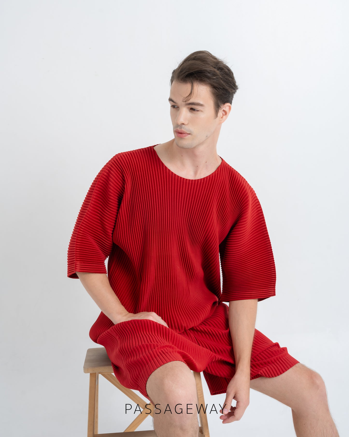 Pleated Oversized T-Shirt