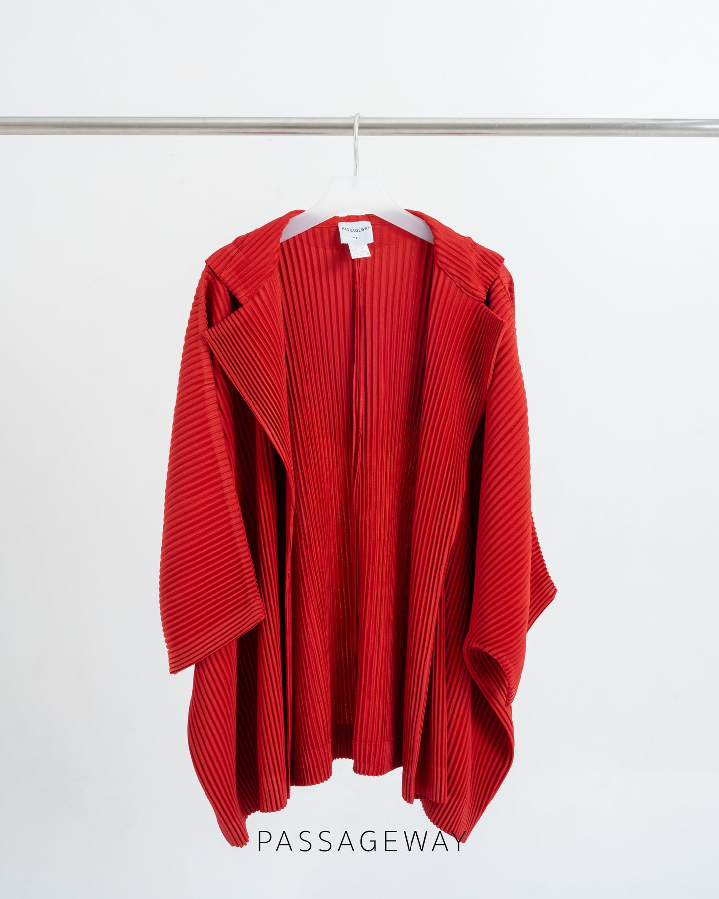 Pleated Hoodie Kimono