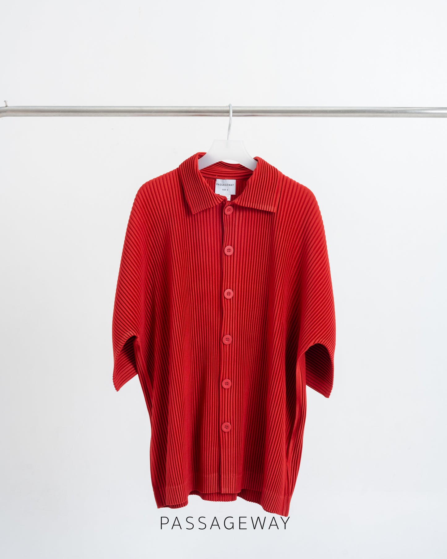 Pleated Oversized Shirt
