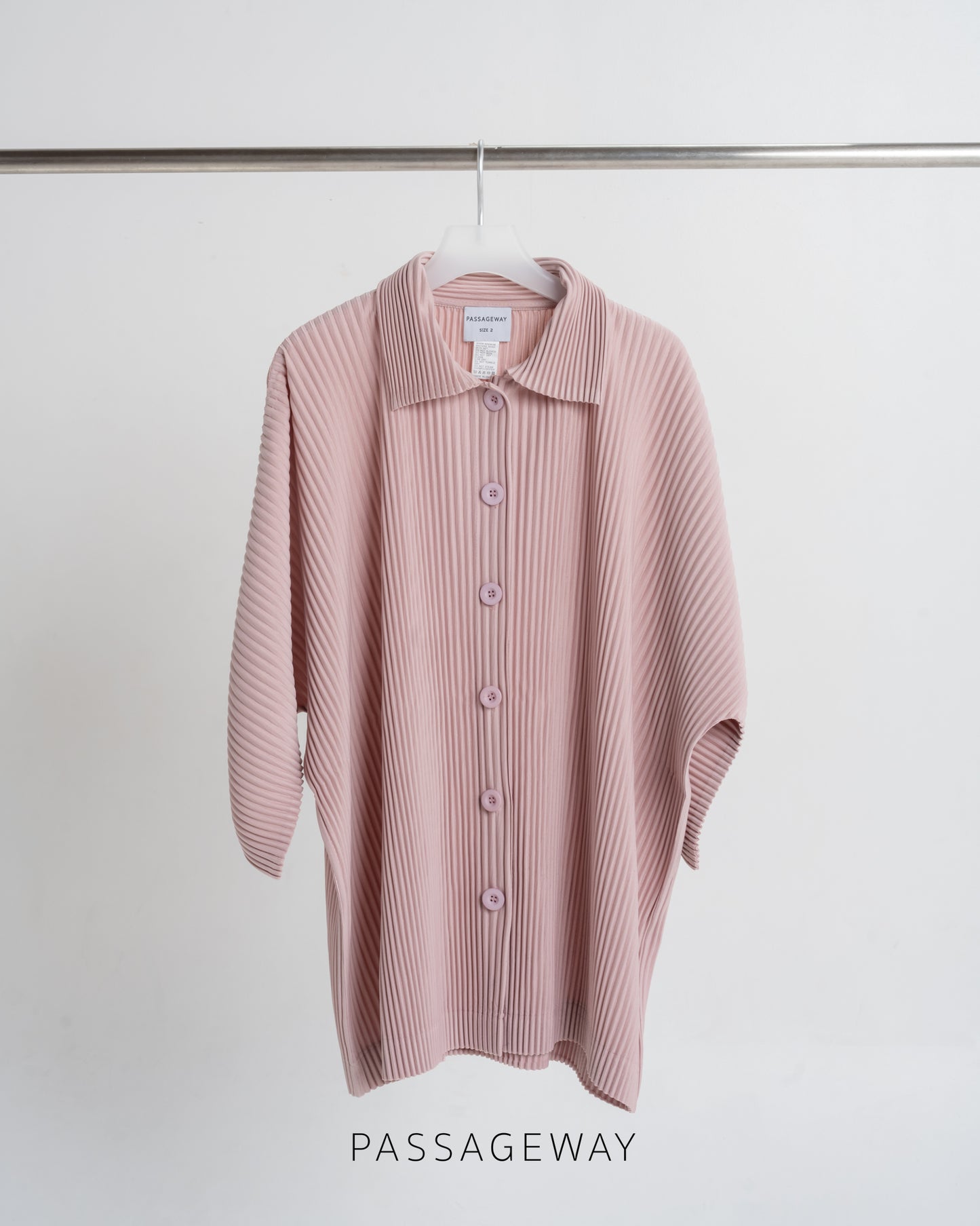 Pleated Oversized Shirt