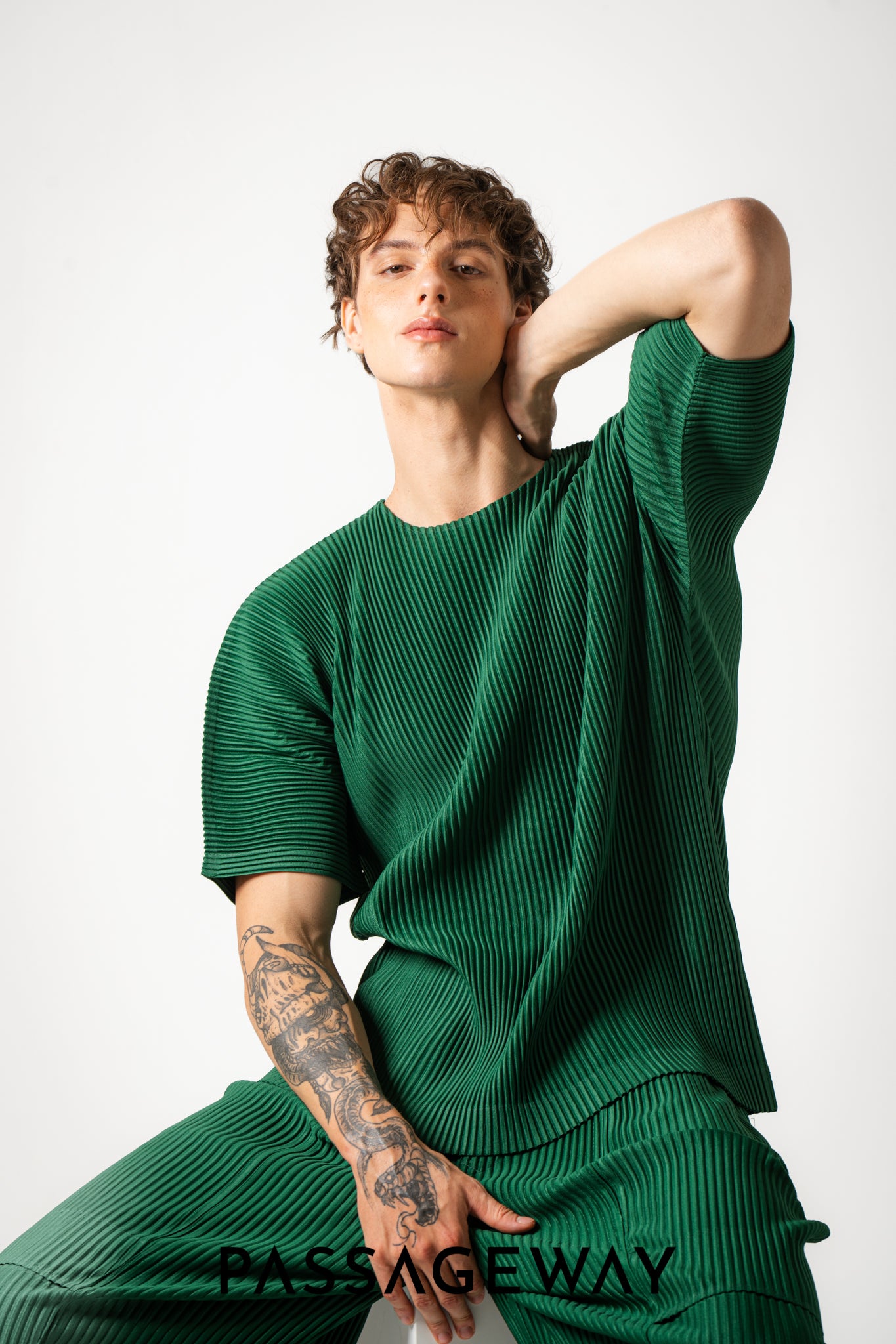 Pleated Regular T-Shirt