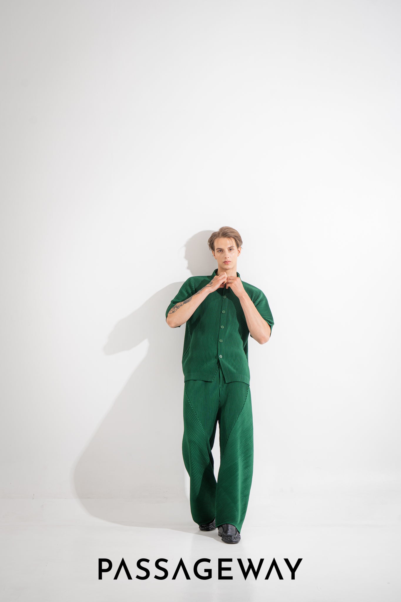 Pleated Regular Shirt