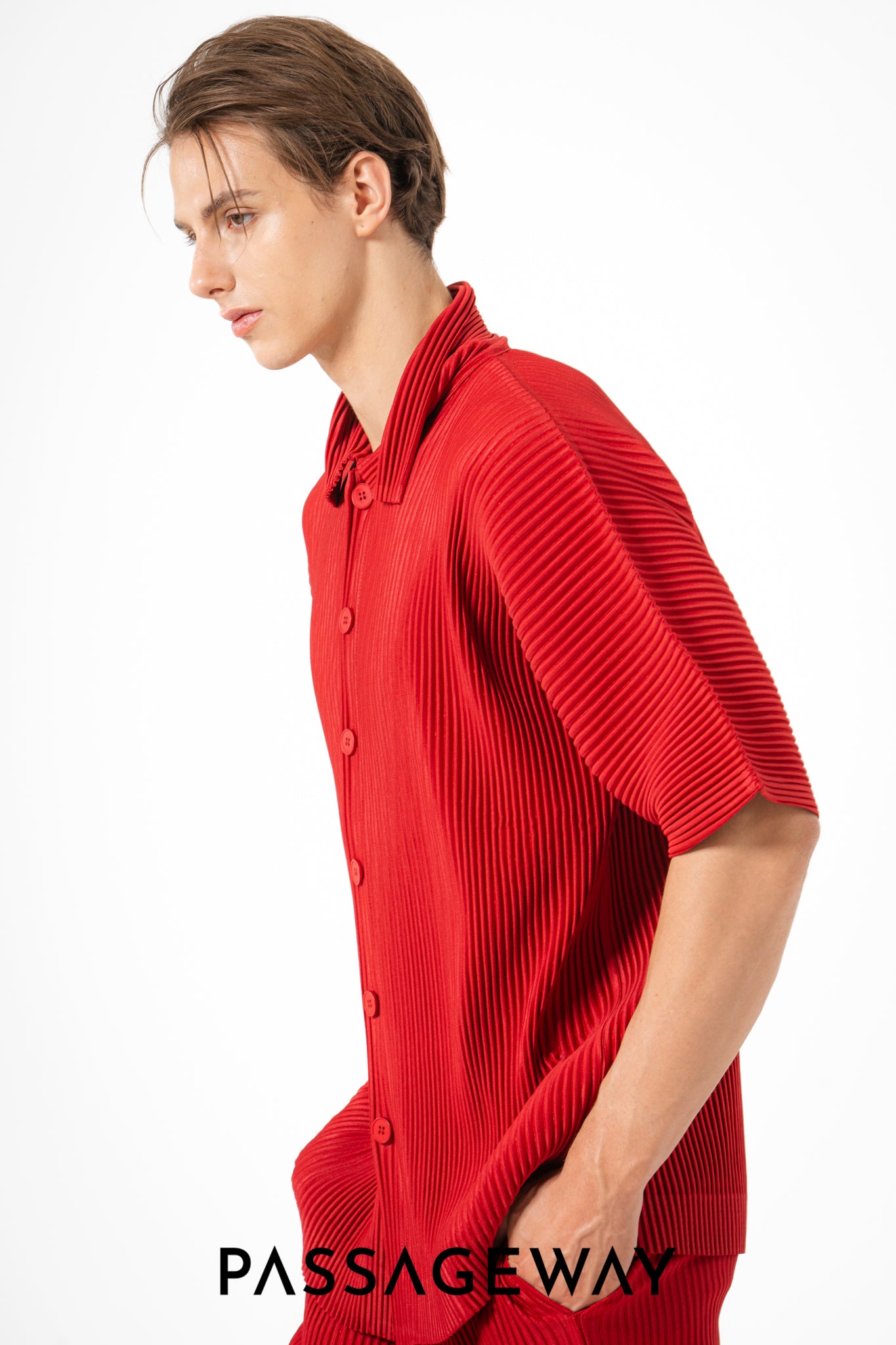Pleated Regular Shirt