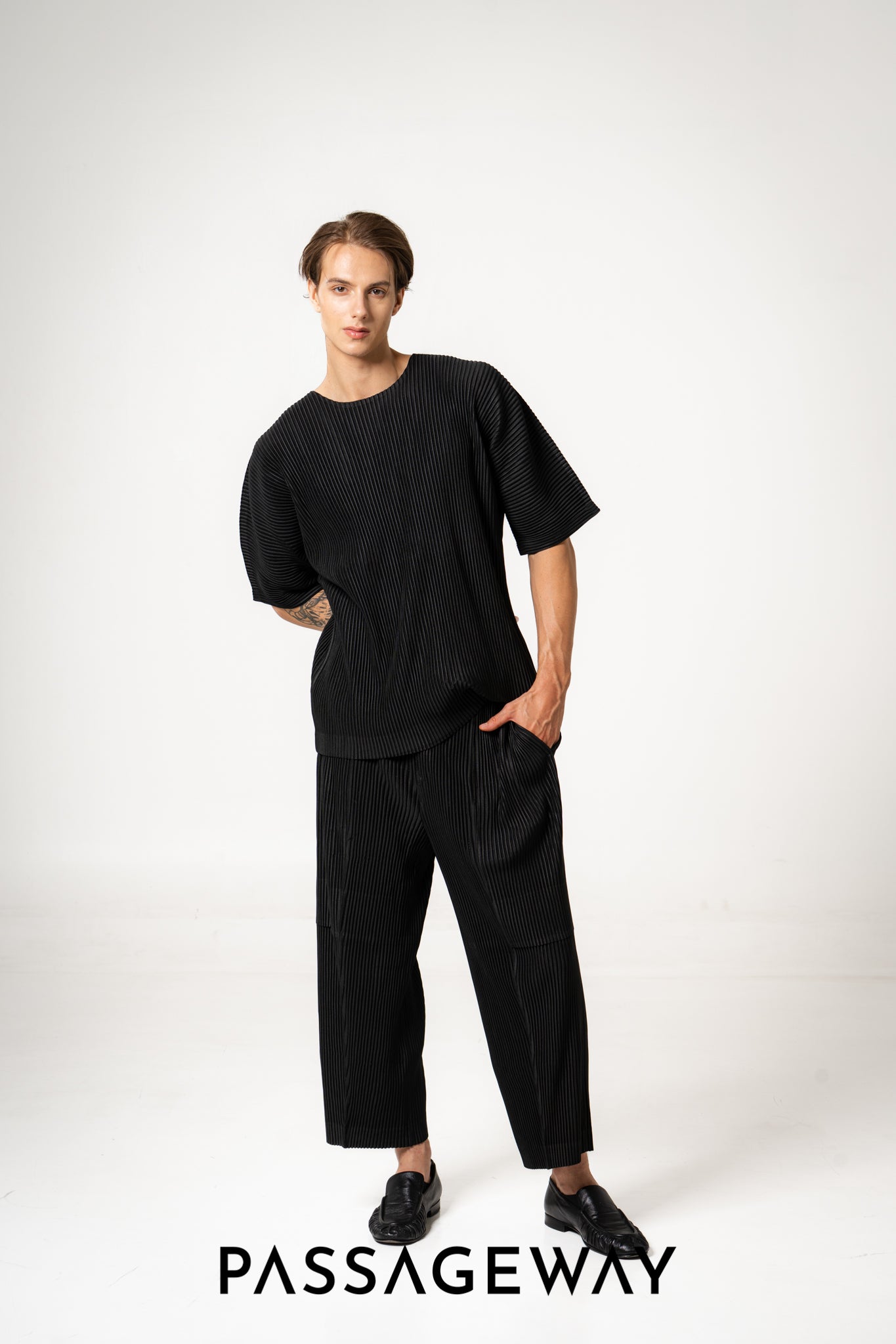 Pleated Regular T-Shirt