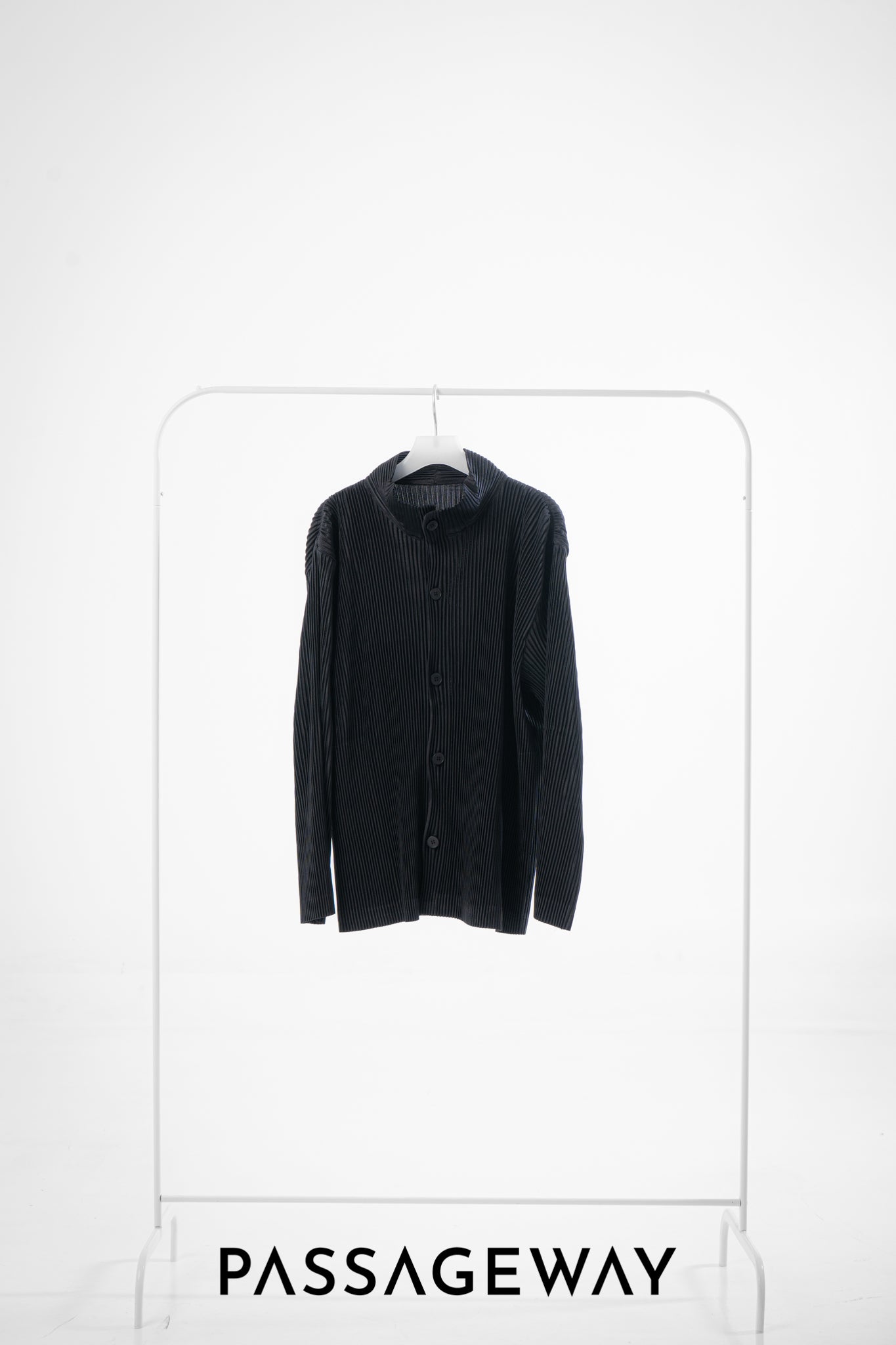 Pleated Long-Sleeved Shirt