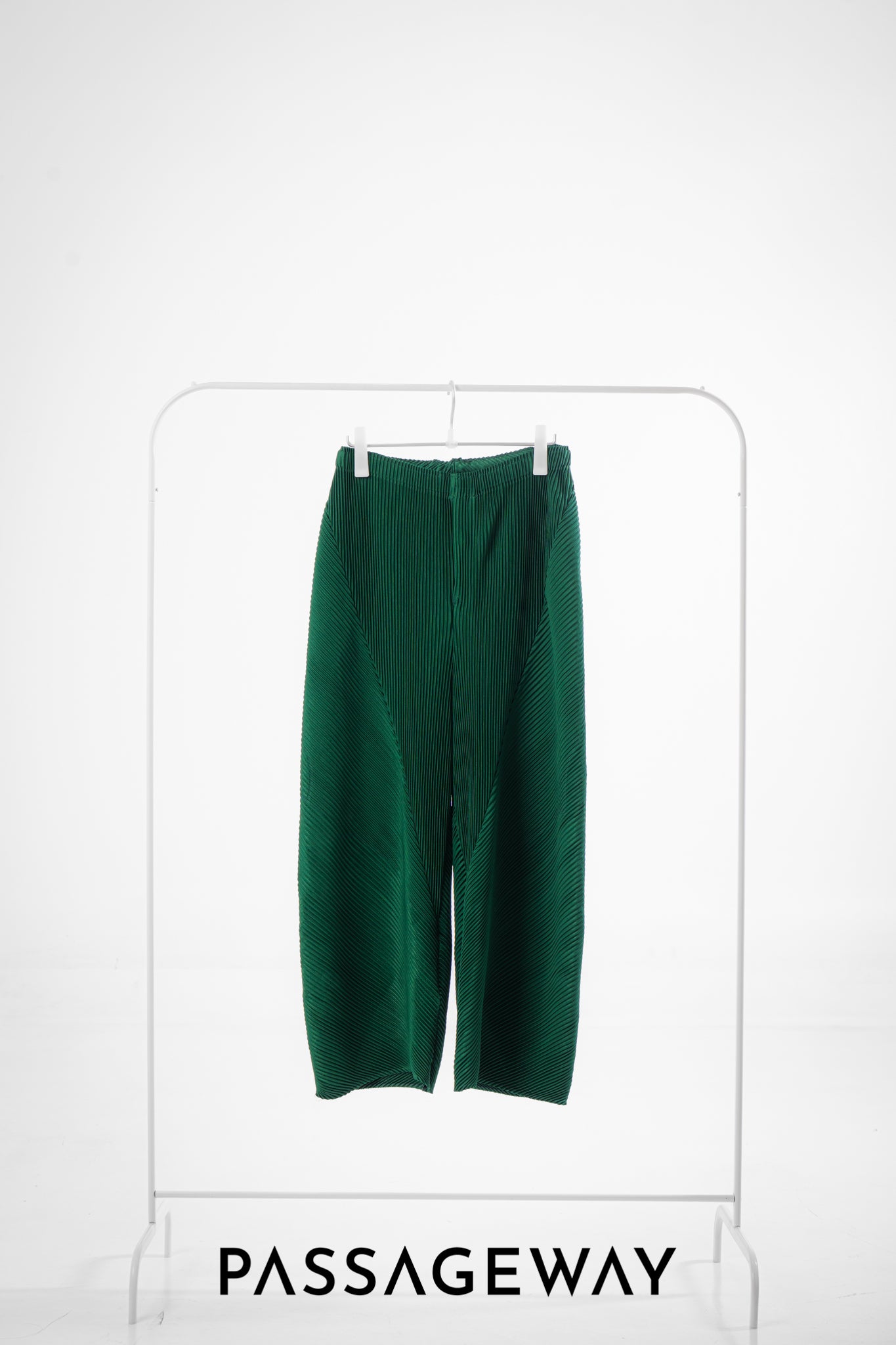 Pleated Wide-Leg Trousers