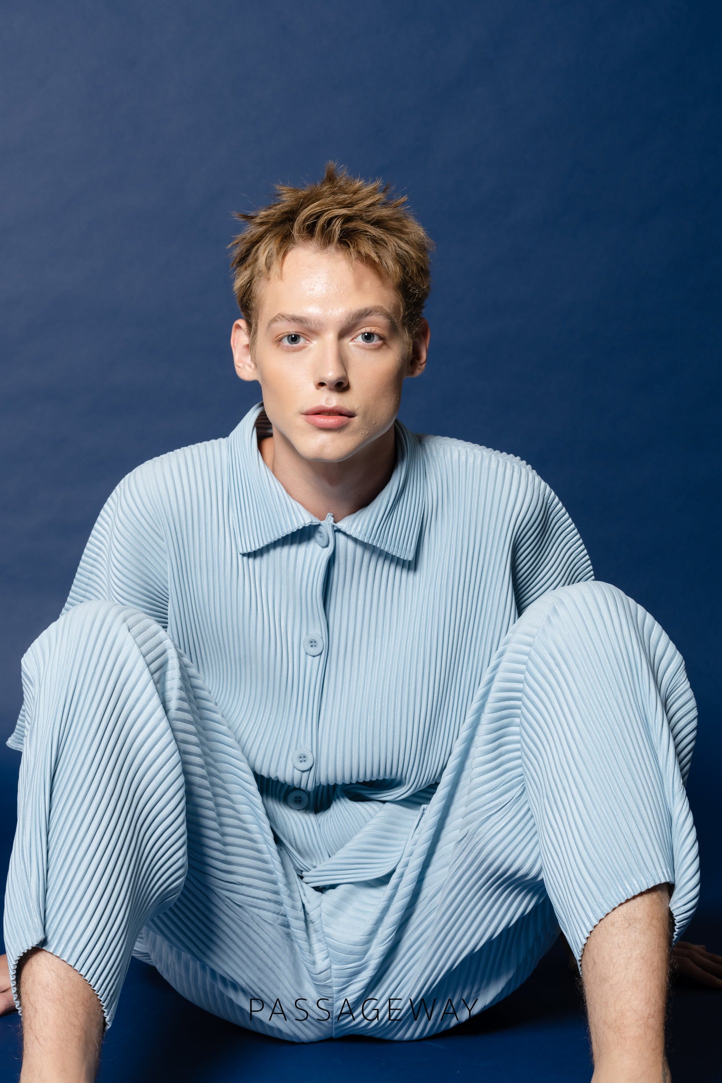 Pleated Oversized Shirt