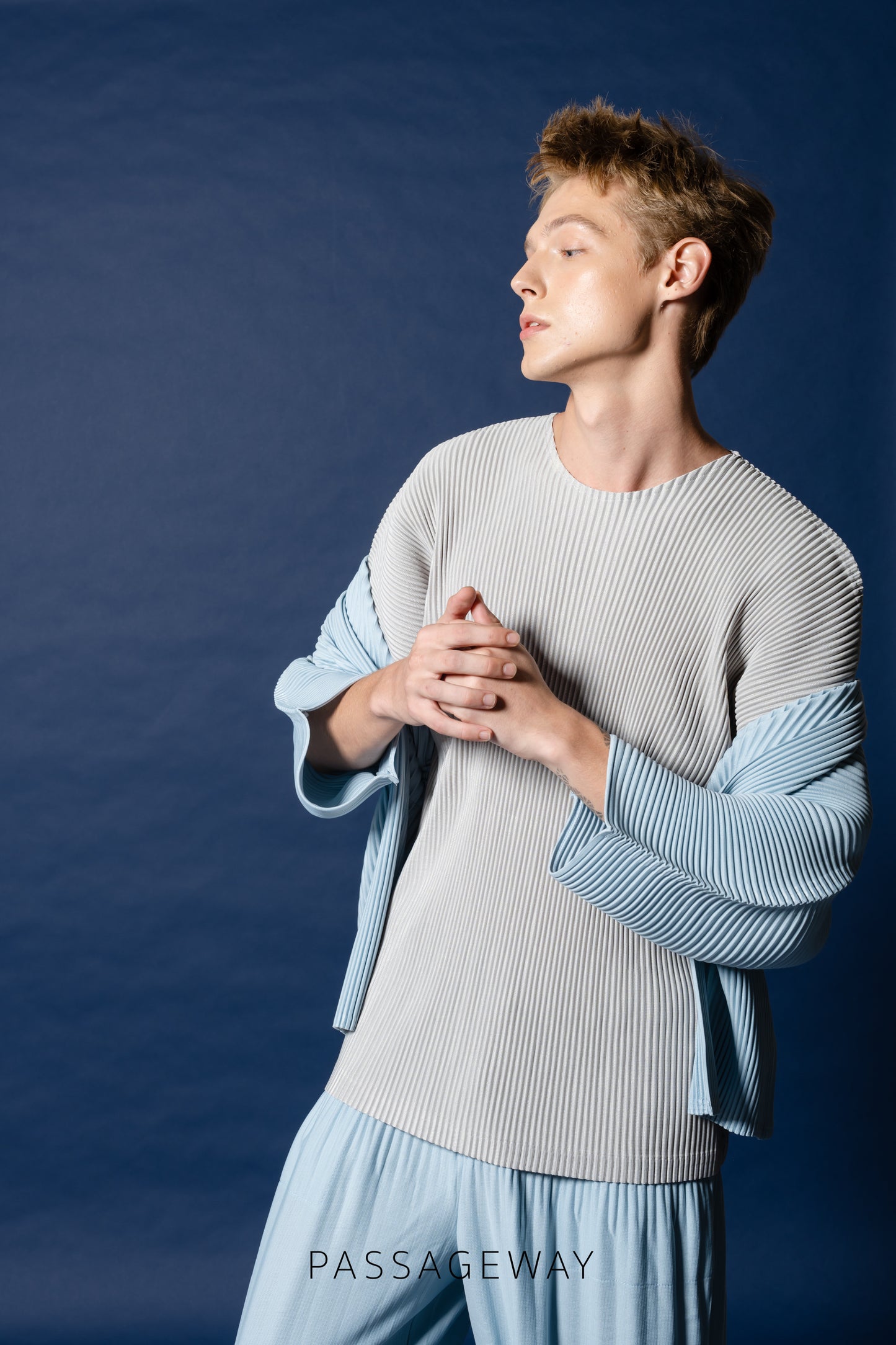 Pleated Oversized T-Shirt