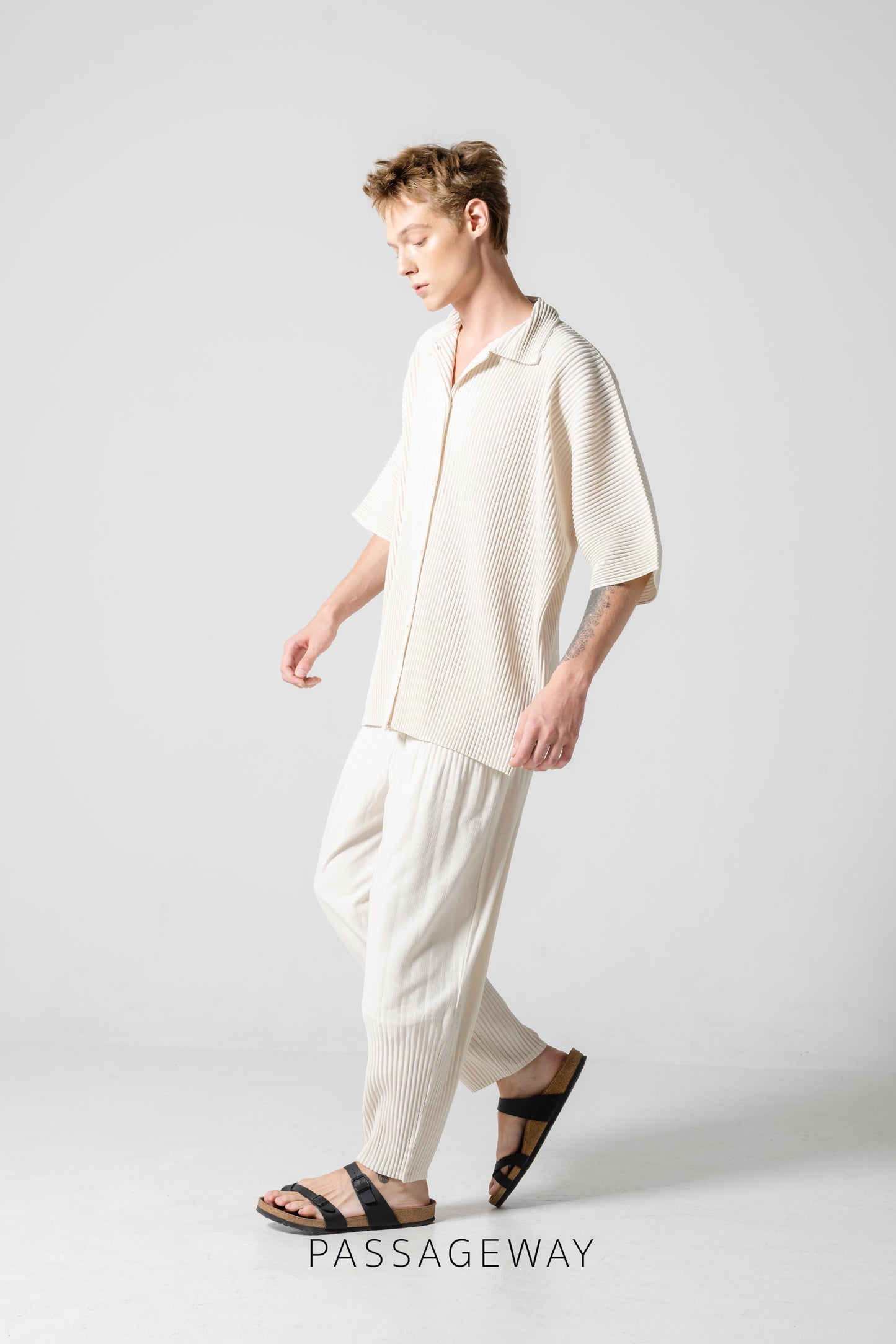 Pleated Harem Trousers