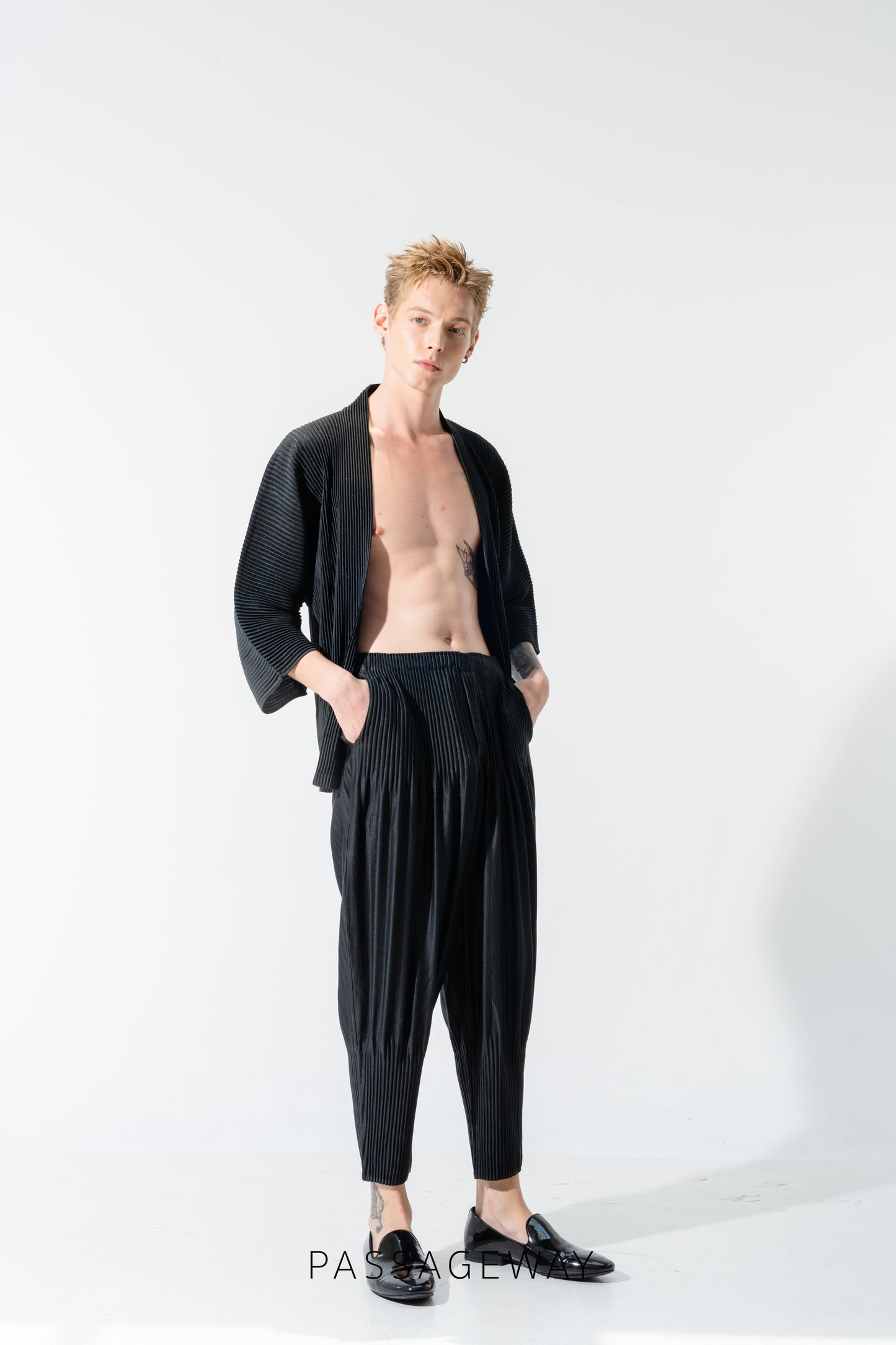Pleated Harem Trousers