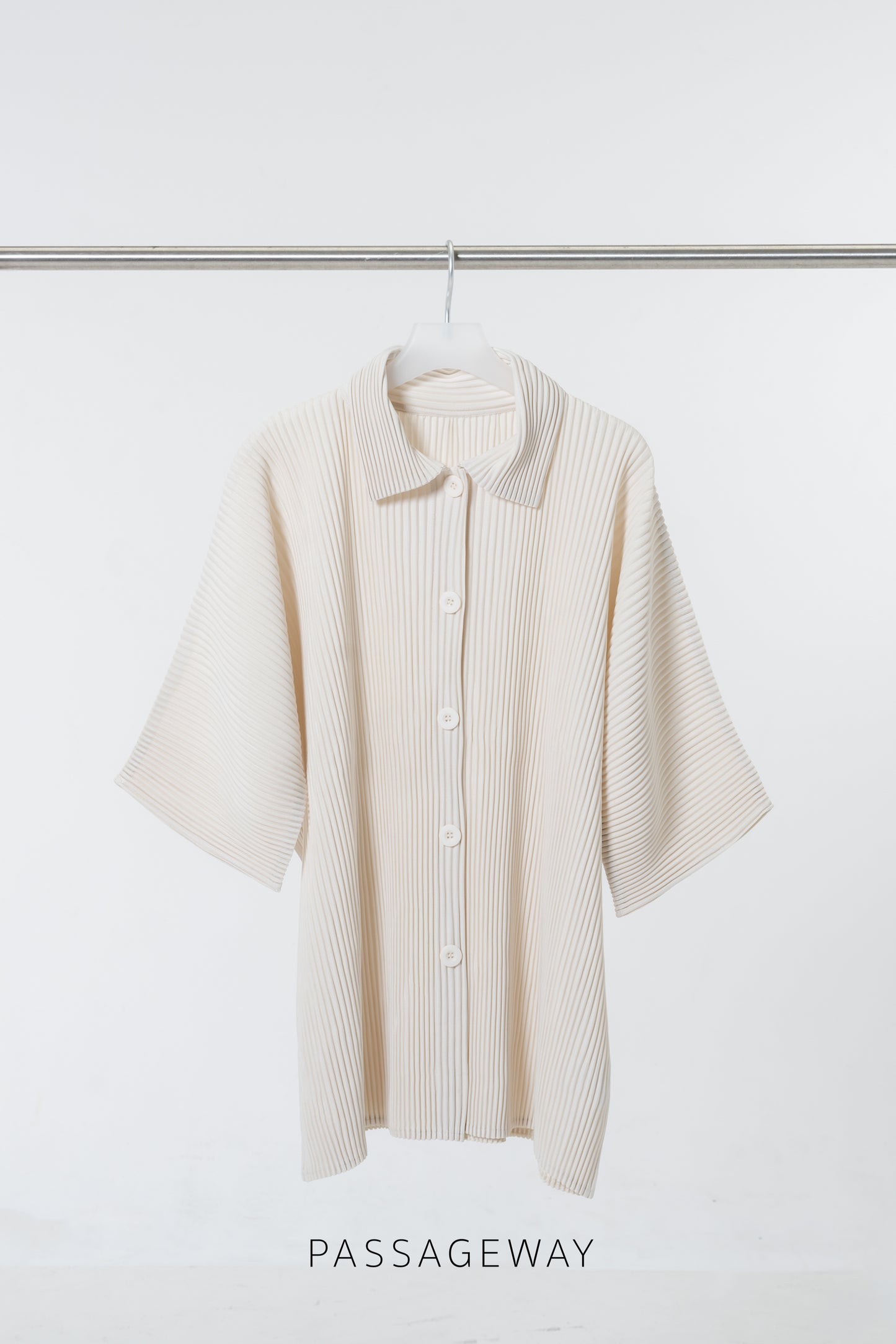 Pleated Oversized Shirt